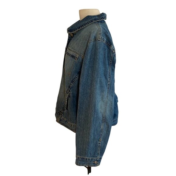 Vintage Cato Denim Jacket Womens 22 24 Blue Pockets Button Closure Jean Jacket - Picture 7 of 11